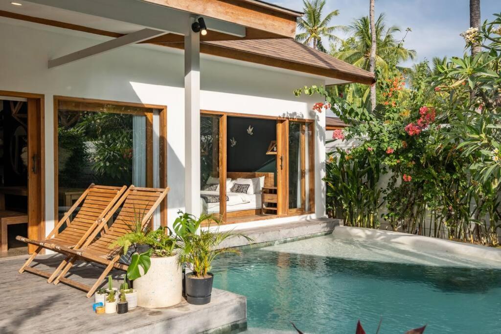 Villa Designer New 3Bdr - Lush Garden+Pool Gili Trawangan Esterno foto
