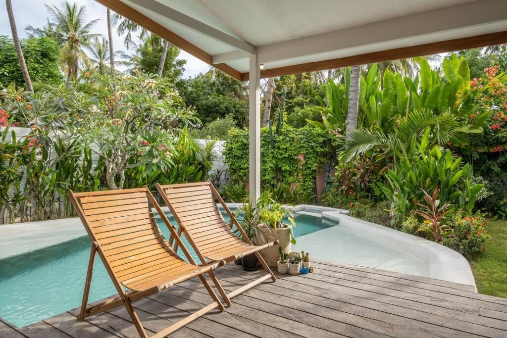 Villa Designer New 3Bdr - Lush Garden+Pool Gili Trawangan Esterno foto